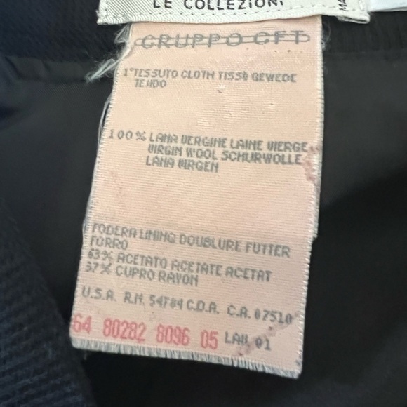 Armani Black Skirt Size 6 Wool - Picture 3 of 3